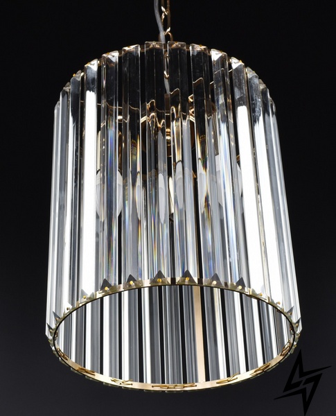 Підвісна люстра на 4 лампочки L23-37564 Золото SA41D-300 фото наживо, фото в дизайні інтер'єру