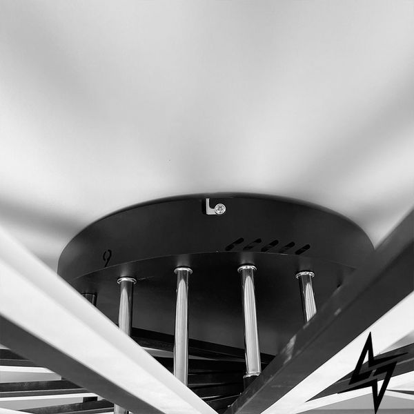 LED люстра 105&times;105&times;17 см чорна 26-1258 MJ195/9 BK фото