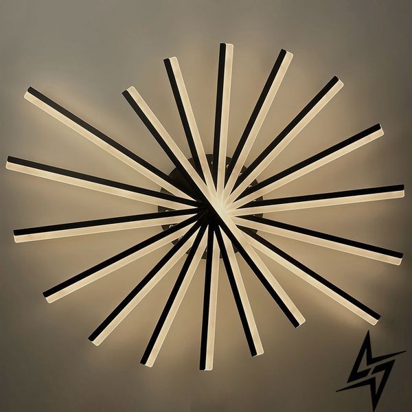 LED люстра 105&times;105&times;17 см чорна 26-1258 MJ195/9 BK фото