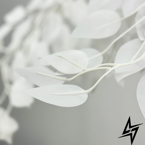 Підвісний білий світильник TRIO у флористичних мотивах d110 см LE41175 4xE27 110x110см Білий/Хром MJ 185-110 фото наживо, фото в дизайні інтер'єру