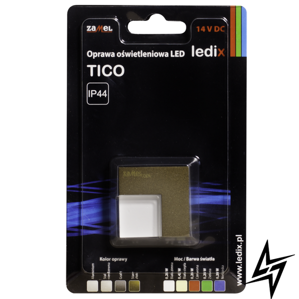 Настенный светильник Ledix Tico без рамки 04-111-42 накладной Старое золото 3100K 14V ЛЕД LED10411142 фото в живую, фото в дизайне интерьера