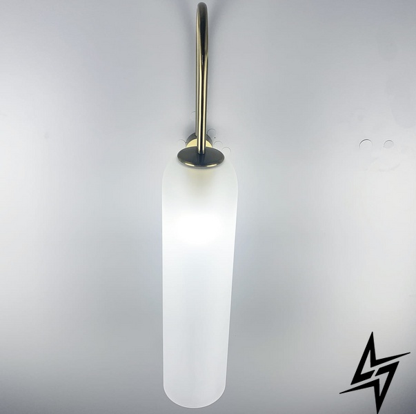 Настенный дизайнерский светильник-реплика LE26257 10x74x20см Латунь/Прозрачный W 101/1 фото в живую, фото в дизайне интерьера