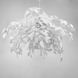 Подвесной белый светильник TRIO во флористических мотивах d110 см LE41175 4xE27 110x110см Белый/Хром MJ 185-110 фото в дизайне интерьера, фото в живую 5/10