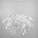 Підвісний білий світильник TRIO у флористичних мотивах d110 см LE41175 4xE27 110x110см Білий/Хром MJ 185-110 фото в дизайні інтер'єру, фото наживо 3/10