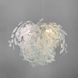 Подвесной белый светильник TRIO во флористических мотивах d110 см LE41175 4xE27 110x110см Белый/Хром MJ 185-110 фото в дизайне интерьера, фото в живую 10/10