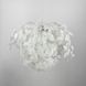 Подвесной белый светильник TRIO во флористических мотивах d110 см LE41175 4xE27 110x110см Белый/Хром MJ 185-110 фото в дизайне интерьера, фото в живую 9/10
