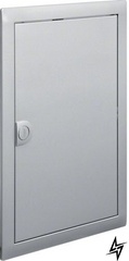 Двери с рамкой VZ322N для 2-рядного щита Volta (серебряные RAL9006) Hager фото