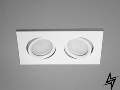 Поворотный точечный светильник Alumo D23-31501 Белый QXL-1760-S2-WH фото в живую, фото в дизайне интерьера