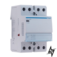 Бесшумный контактор 40A ESC440S (4НО, 230В) 3м Hager фото