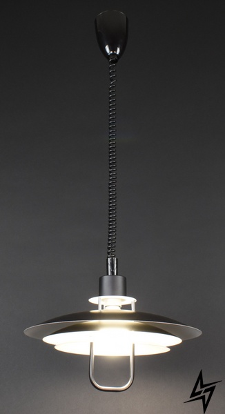 Підвісна стельова люстра на 1 лампочку L23-37465 Чорний MJ13-380-bk-k фото наживо, фото в дизайні інтер'єру