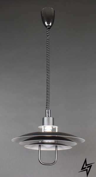 Підвісна стельова люстра на 1 лампочку L23-37465 Чорний MJ13-380-bk-k фото наживо, фото в дизайні інтер'єру