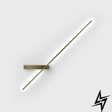 LTX 10.0969.9.930.BR Накладной настенный светильник, поворотный ARROW M, L685mm, H180mm, SP47mm, LED 9W, 3000K, 310Lm, CRI>90, 250mA, DIM DALI, 220-240V, IP20, опаловый, латунь фото