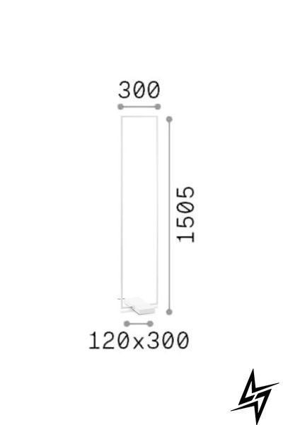 Торшер Ideal Lux Frame 299624 белый 30 Вт 3000 K 299624 фото