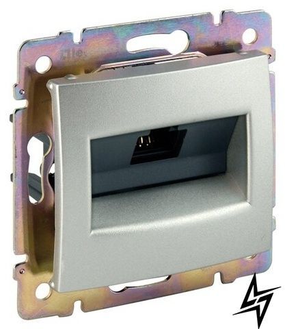 Компьютерная розетка RJ45 Legrand 770232 Valena Classic, алюминий, FTP, IP20 фото