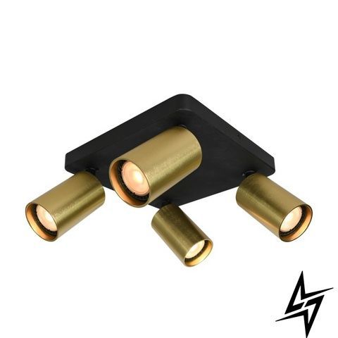Спот Italux Nesto SPL-23436-4S-BK-BRSS латунь 4&times;GU10 SPL-23436-4S-BK-BRSS фото