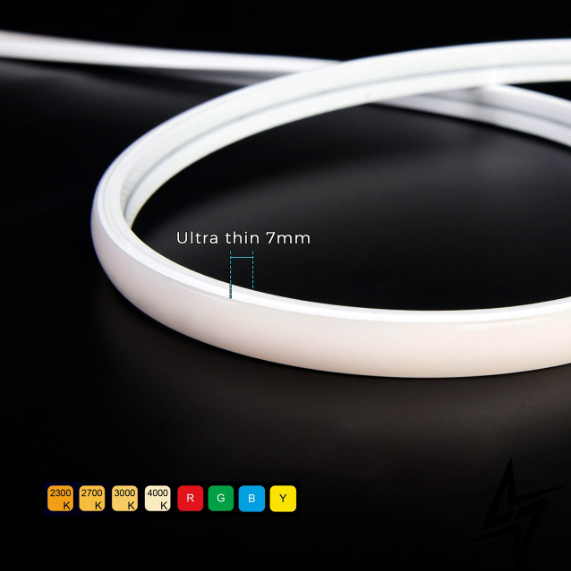 Гибкий неон COLORS 24V IP67 10W 750Lm 4000K 5м NNT0711-NW фото