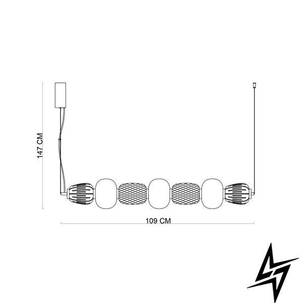 Люстра Italux Eris PND-98374-42W-CH хром 42 Вт 3000 K PND-98374-42W-CH фото