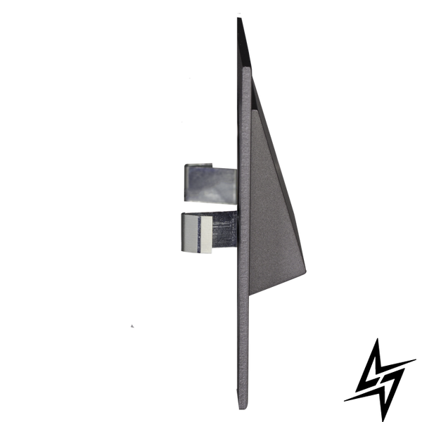 Настінний світильник Ledix Navi з рамкою 11-211-31 врізний Графіт 5900K 14V LED LED11121131 фото наживо, фото в дизайні інтер'єру
