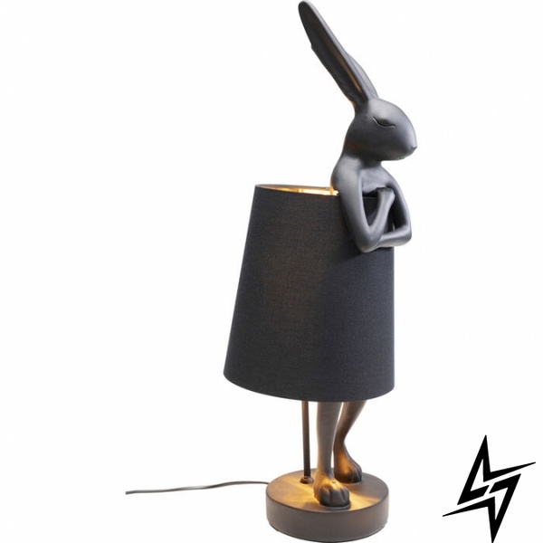 Настільний світильник Animal Rabbit Matt Black 68cm S23-38504 23x68,2x26см 53473 фото наживо, фото в дизайні інтер'єру