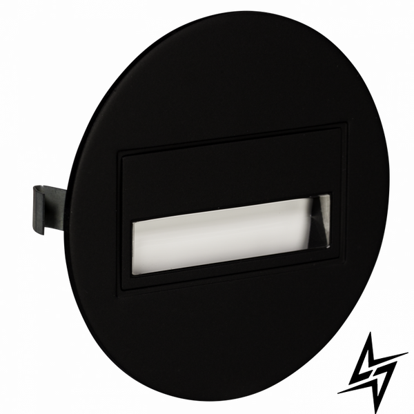Настенный светильник Ledix Sona круглая 13-211-62 врезной Черный 3100K 14V ЛЕД LED11321162 фото в живую, фото в дизайне интерьера