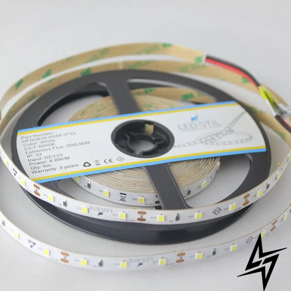 LED лента LED-STIL 6000K, 4,8 W,2835, 60 шт, IP33, 12V,550LM фото