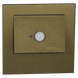 Настенный светильник Ledix Navi с рамкой 11-212-41 врезной Старое золото 5900K 14V с датчиком ЛЕД LED11121241 фото в дизайне интерьера, фото в живую 1/5