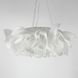 Стельовий світильник біла квітка із органічного пластику LE41176 LED 26W 3000–4500–6000K 50x50см Білий MJ 181 фото в дизайні інтер'єру, фото наживо 3/9