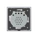 Сенсорний прохідний вуличний вимикач Вологозахищений 1 сенсор Livolo білий скло (VL-C701S-IP-11) фото 3/4