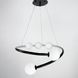 Дизайнерская черная LED люстра с акриловыми шариками LE39498 Черный 60x60см 2xG9 901-600 BK фото в дизайне интерьера, фото в живую 5/11