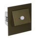Настенный светильник Ledix Navi с рамкой 11-212-41 врезной Старое золото 5900K 14V с датчиком ЛЕД LED11121241 фото в дизайне интерьера, фото в живую 3/5