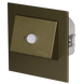 Настінний світильник Ledix Navi з рамкою 11-212-41 врізний Старе золото 5900K 14V з датчиком LED LED11121241 фото в дизайні інтер'єру, фото наживо 2/5
