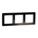 Рамка 3 поста Schneider Electric SDD361803 Sedna Elements черное стекло пластик фото 1/2