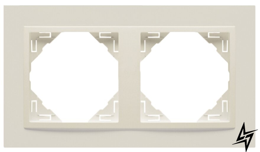 Рамка подвійна, універсальна Logus 90 Animato перли Efapel фото