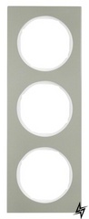 Тримісний рамка R.3 10132214 (нержавіюча сталь / полярна білизна) Berker фото