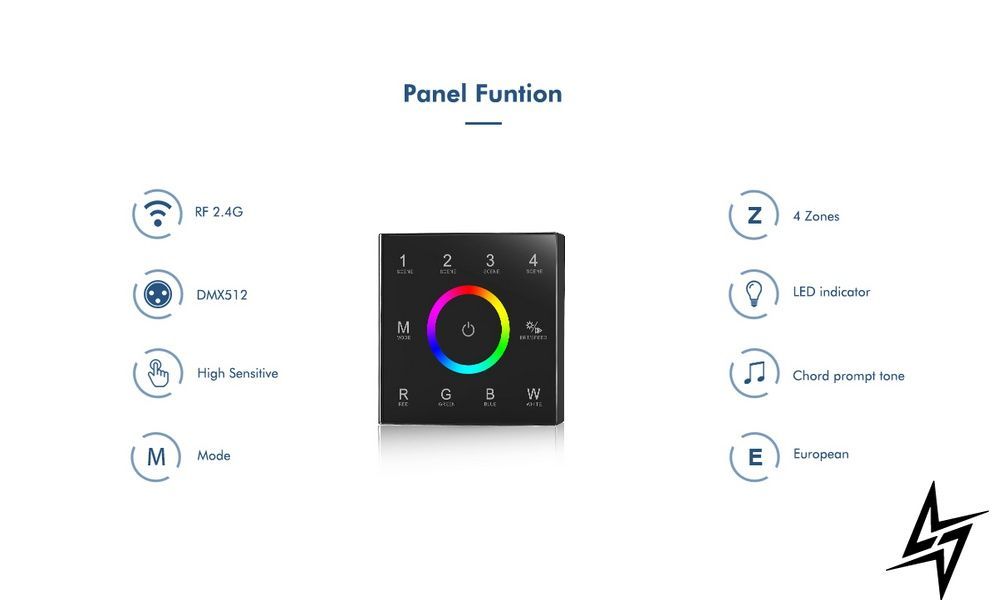 Пульт дистанционного управления DEYA 4 зонами RGB T13 Black T13(Black) фото