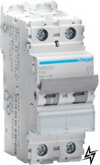 Автоматический выключатель Hager NRN263 2P 63A C 15kA фото