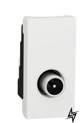 TV-розетка Schneider Electric NU346118 Unica New, біла, глянцева, IP20 фото