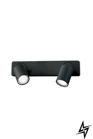 Настенное бра Ideal Lux Rudy 229034 черное 2&times;GU10 фото