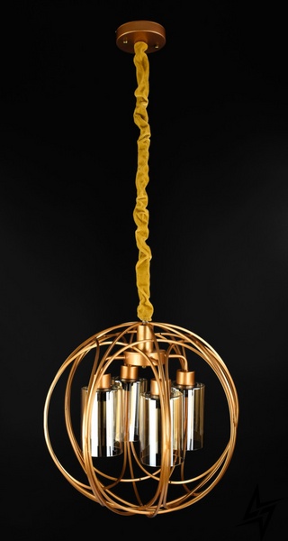 Підвісна стельова люстра в стилі LOFT лофт L23-37389 Жовтий 12571/4 фото наживо, фото в дизайні інтер'єру