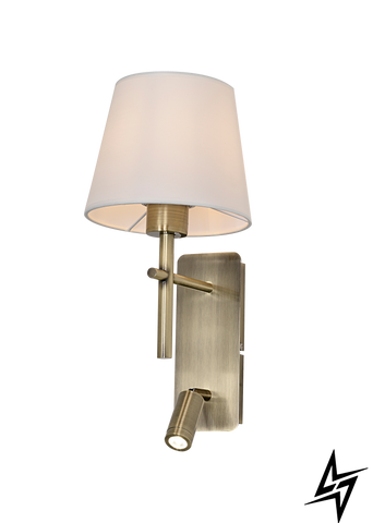 Настенное бра Zumaline Luna W4106-2AB+WH бронза E27 W4106-2AB+WH фото