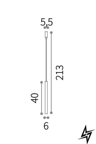 Подвесной светильник Ideal Lux Tube 211701 белый 9,3 Вт 3000 K фото