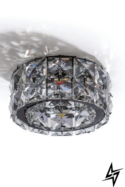 Хрустальный врезной точечный светильник Azzardo Ester AZ4176 50206 фото в живую, фото в дизайне интерьера