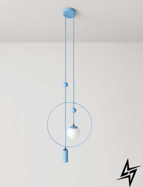 Підвісний світильник Sunderline CB Denim (RAL 5011) Синій  фото наживо, фото в дизайні інтер'єру