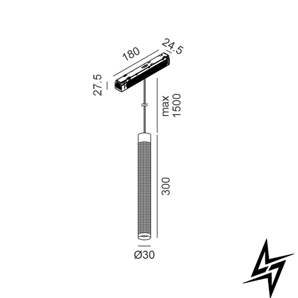 Магнитный трековый светильник LTX IN_LINE TUB S P 300 06.0331.8.930.BRG.2G латунь 7 Вт 3000 K 06.0331.8.930.BRG.2G фото
