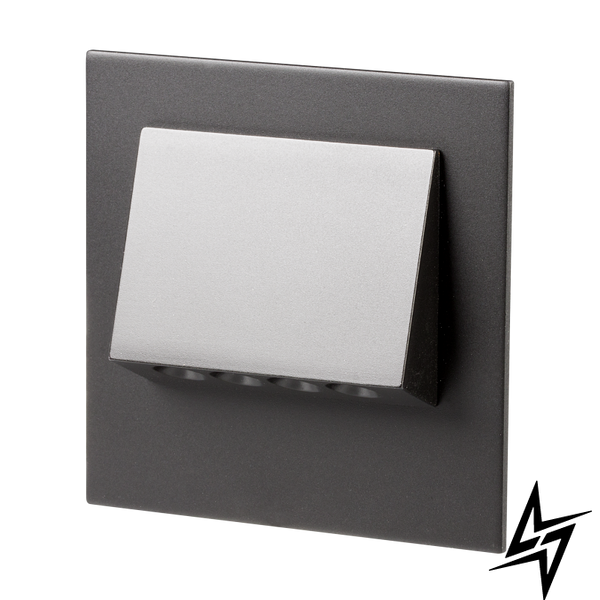 Настенный светильник Ledix Navi с рамкой 11-211-61 врезной Черный 5900K 14V ЛЕД LED11121161 фото в живую, фото в дизайне интерьера