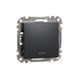 1-клавишный выключатель с подсветкой Schneider Electric SDD114101L Sedna Design, черный, матовый, IP20 SDD114101L - изображение 1