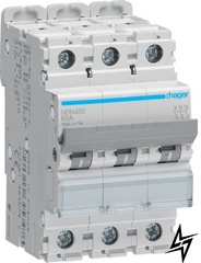Автоматичний вимикач Hager NRN450 4P 50A C 15kA фото