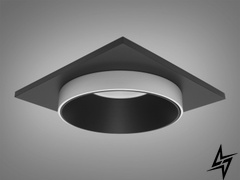 Точечный светильник Alumo D23-31502 Черный/Белый QXL-1747-S-BK+WH фото в живую, фото в дизайне интерьера