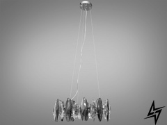 Сучасна кришталева люстра D23-33216 хром 82019/500HR фото наживо, фото в дизайні інтер'єру
