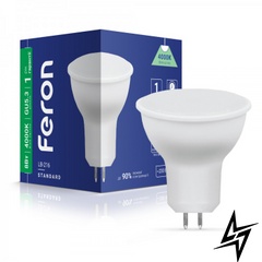 LED лампа Feron 40185 Standart GU5,3 8W 4000K 5x5,8 см фото